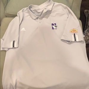 Vintage Northwestern Polo w/ bowl patch